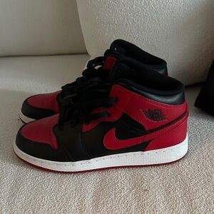 Nike Black and Red Sneakers